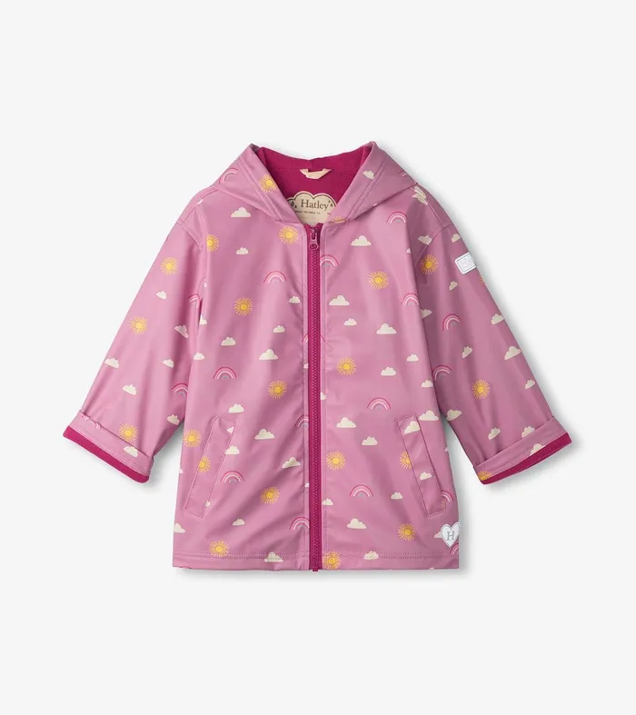 Girls Sun Charms ZipUp Rain Jacket Hatley