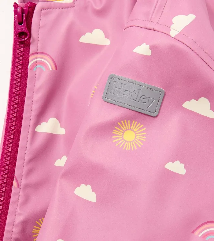 Girls Sun Charms ZipUp Rain Jacket Hatley