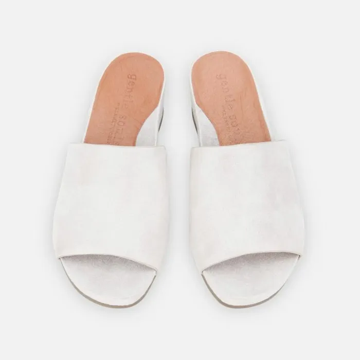 Gisele Slide Wedge Sandal Silver Women Kenneth Cole Gentle Souls