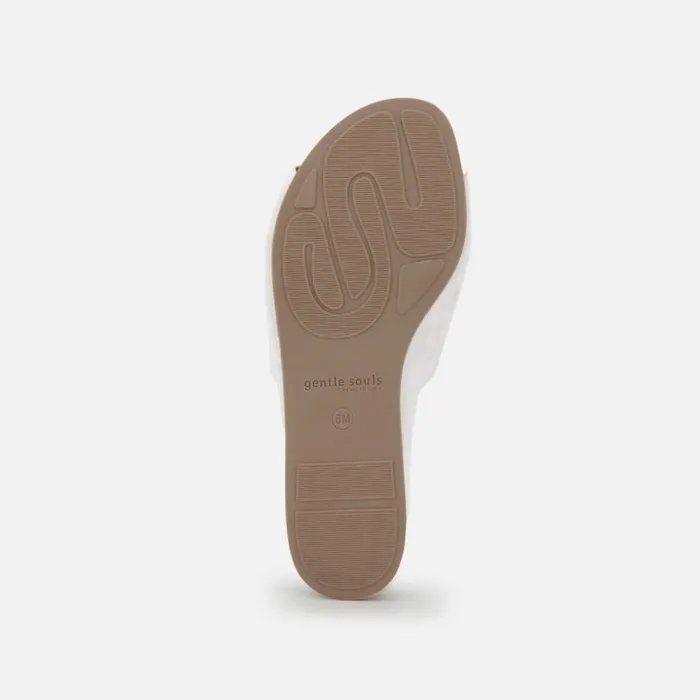 Gisele Slide Wedge Sandal Silver Women Kenneth Cole Gentle Souls