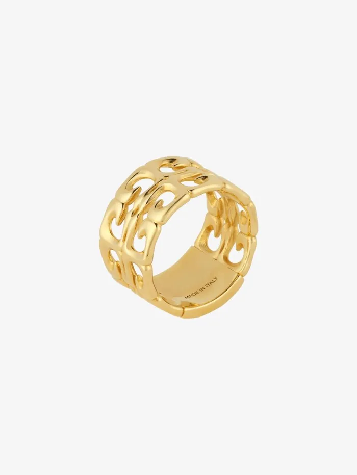 Givenchy 4G Liquid Ring In Metal Golden Yellow Women Jewelry