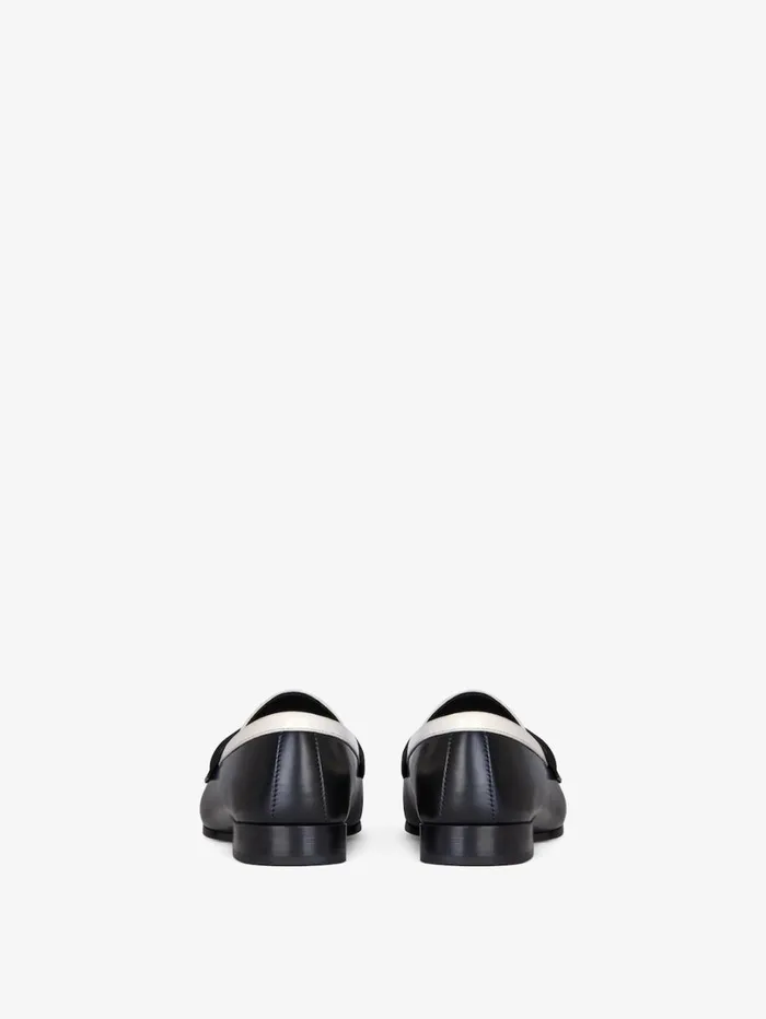 Givenchy 4G Loafers In Leather Blackwhite Women Boots and Booties Givenchy 4G Loafers In Leather Blackwhite Women Boots and Booties