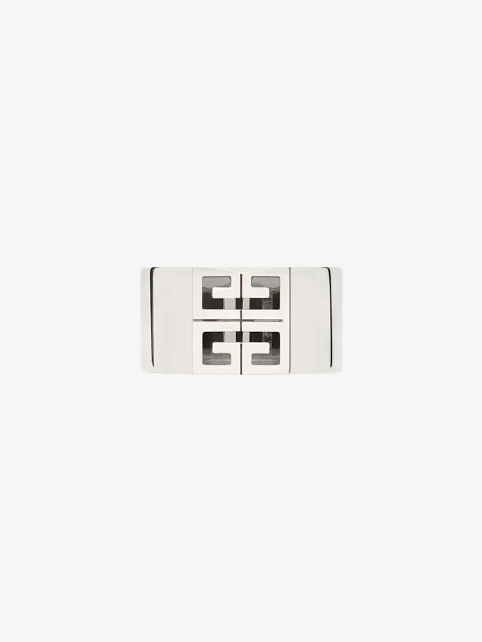 Givenchy 4G Ring In Metal Silvery Men Jewelry