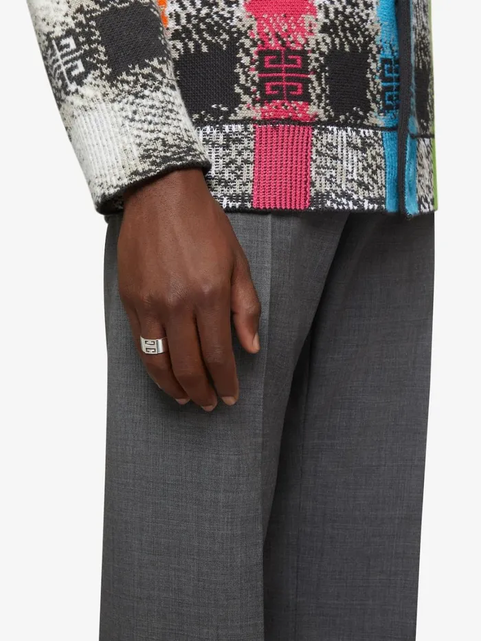 Givenchy 4G Ring In Metal Silvery Men Jewelry Givenchy 4G Ring In Metal Silvery Men Jewelry