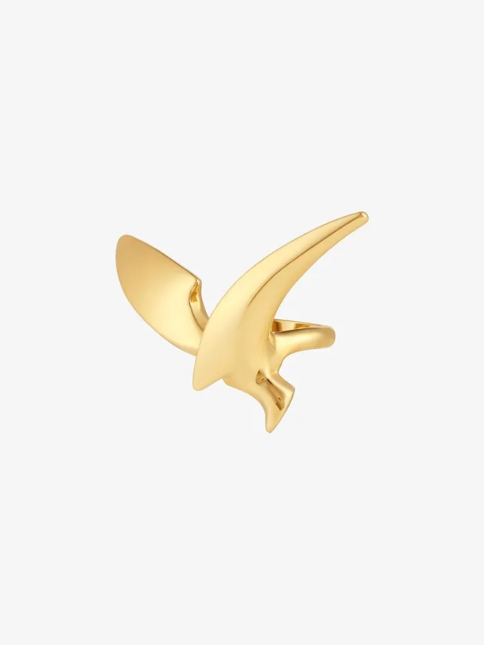 Givenchy Bird Ring In Metal Golden Yellow Women Jewelry Givenchy Bird Ring In Metal Golden Yellow Women Jewelry