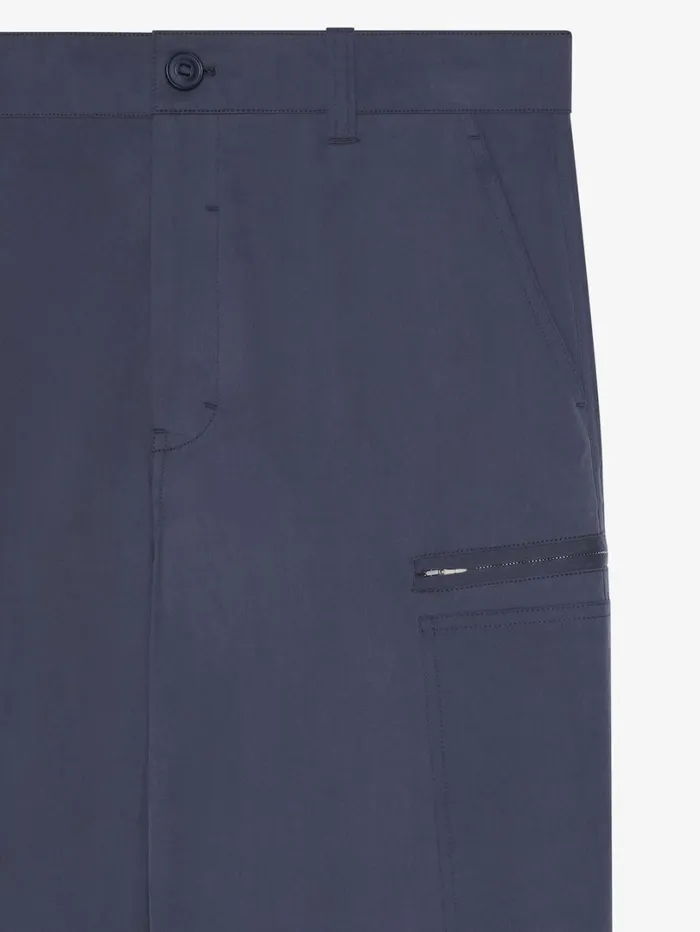 Givenchy Cargo Pants In Ozone Washed Poplin Medium Blue Men TShirts