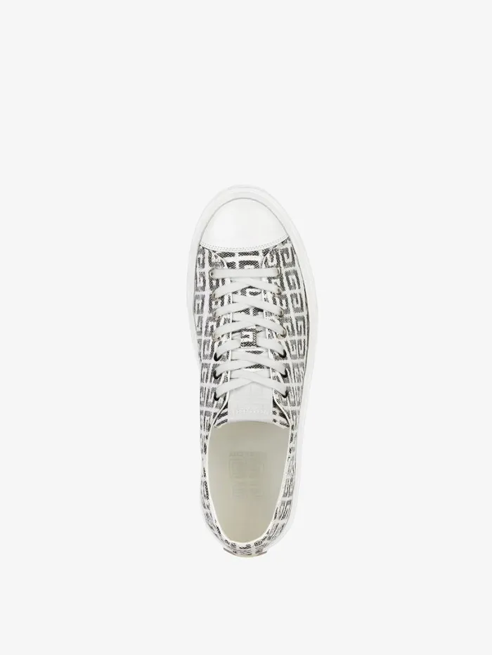 Givenchy City Sneakers In 4G Jacquard Blackwhite Men Sneakers Givenchy City Sneakers In 4G Jacquard Blackwhite Men Sneakers