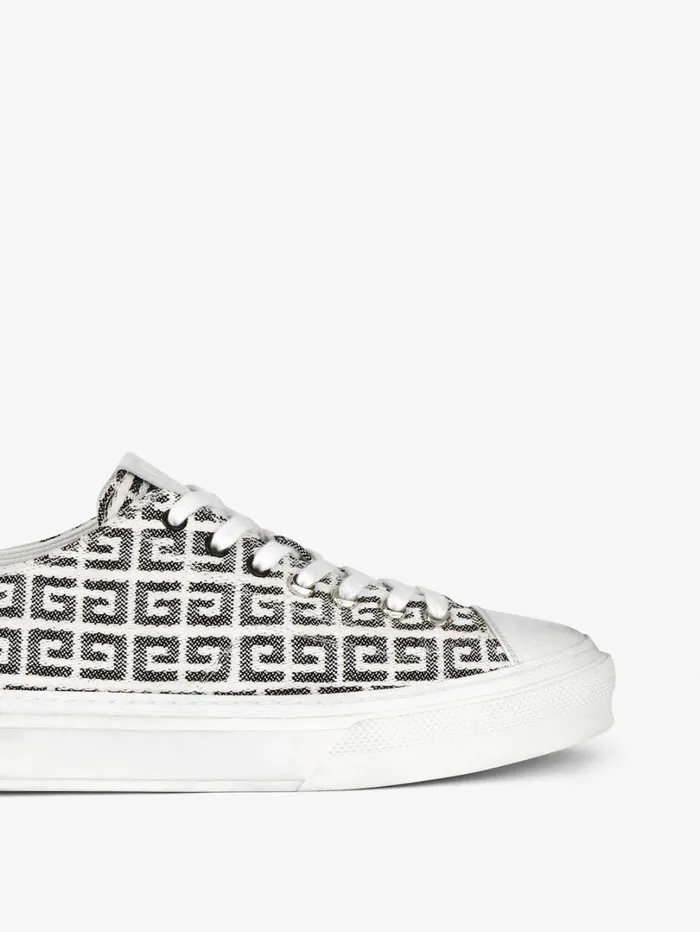 Givenchy City Sneakers In 4G Jacquard Blackwhite Men Sneakers Givenchy City Sneakers In 4G Jacquard Blackwhite Men Sneakers