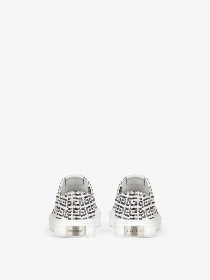 Givenchy City Sneakers In 4G Jacquard Blackwhite Men Sneakers Givenchy City Sneakers In 4G Jacquard Blackwhite Men Sneakers