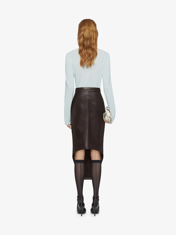 Givenchy Draped Blouse In Crepe Jersey Frost Women Tops and Shirts