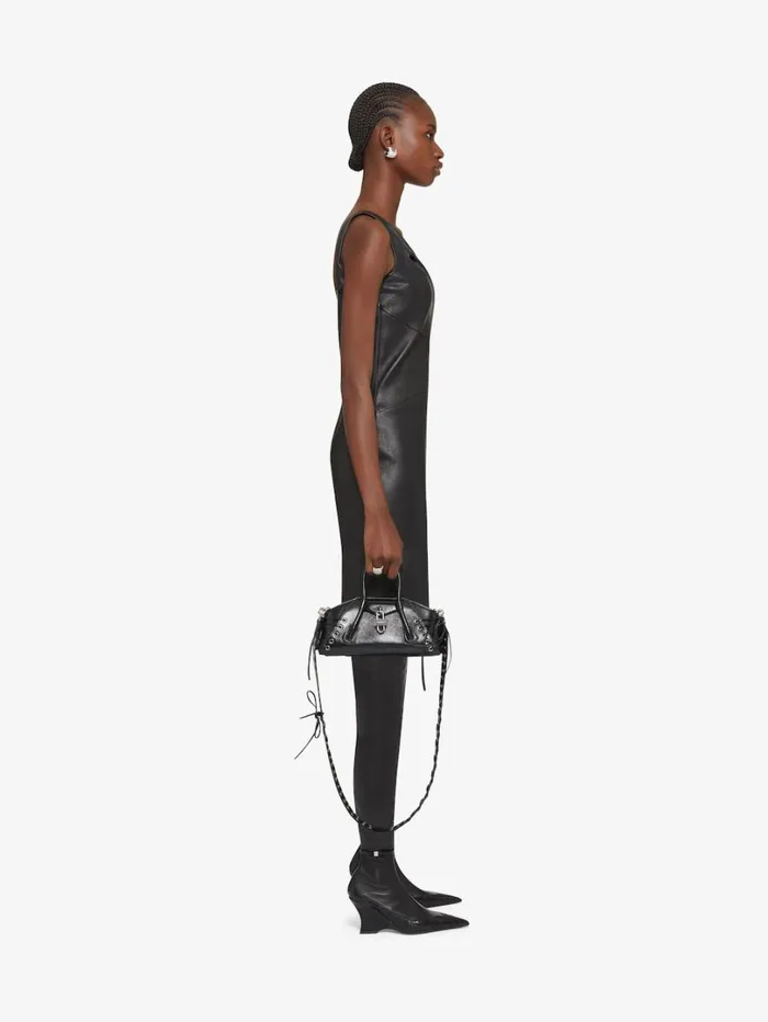 Givenchy Dress In Leather With Chain Detail Black Women Dresses