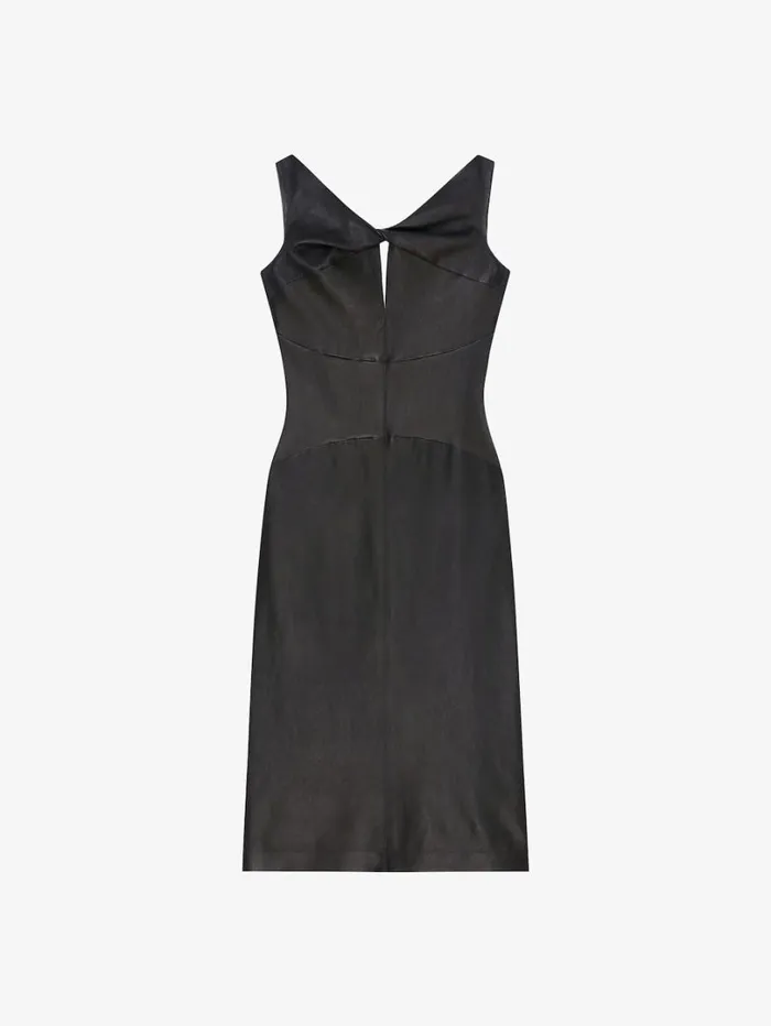 Givenchy Dress In Leather With Chain Detail Black Women Dresses