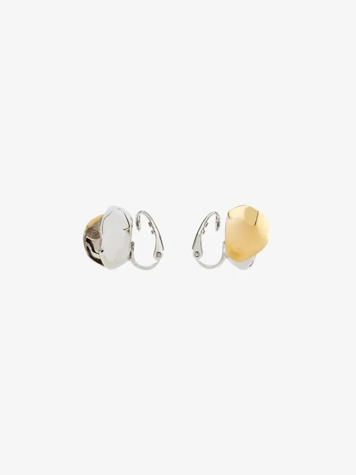 Givenchy Flower Clip Earrings In Metal With Crystals Goldensilvery Women Jewelry Givenchy Flower Clip Earrings In Metal With Crystals Goldensilvery Women Jewelry