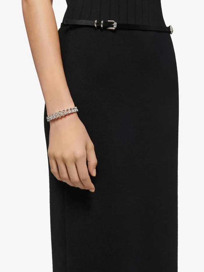 Givenchy G Chain Bracelet In Metal With Crystals Silvery Women Jewelry Givenchy G Chain Bracelet In Metal With Crystals Silvery Women Jewelry