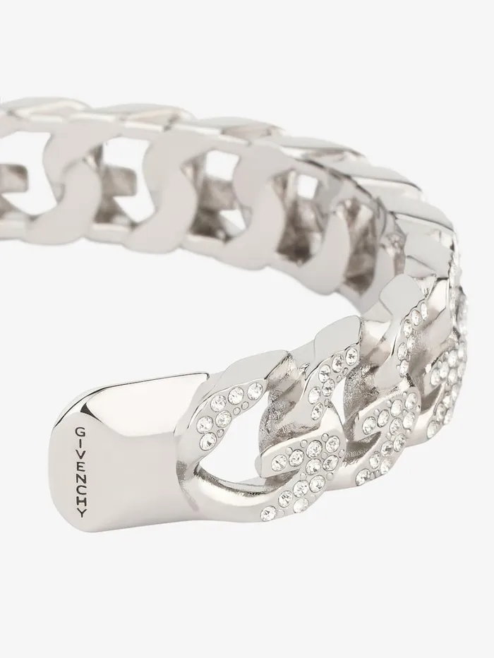 Givenchy G Chain Bracelet In Metal With Crystals Silvery Women Jewelry Givenchy G Chain Bracelet In Metal With Crystals Silvery Women Jewelry