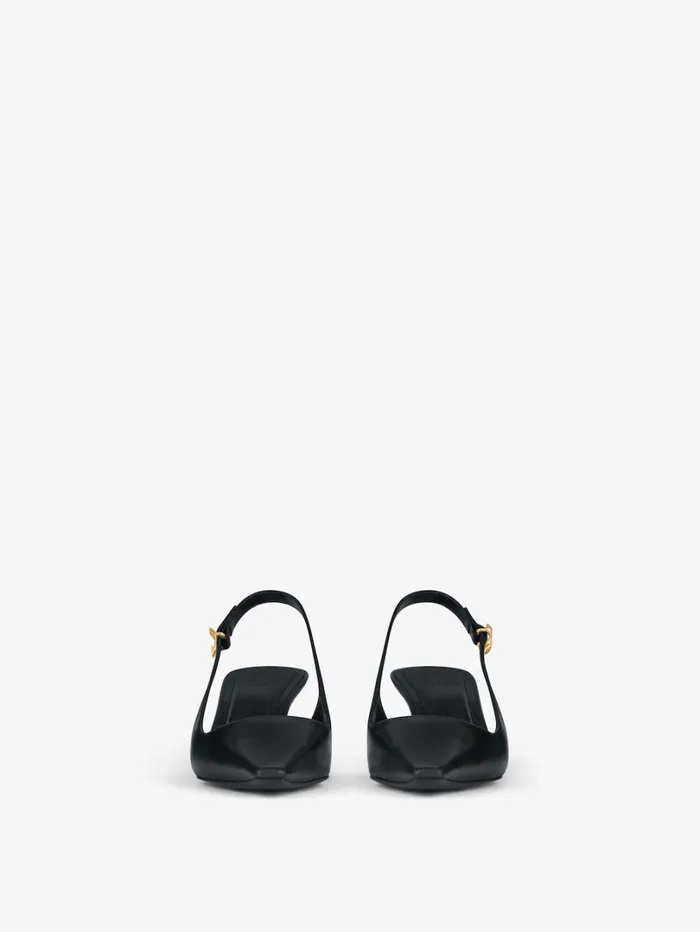 Givenchy G Cube Slingback Pumps In Leather Black Women Heels