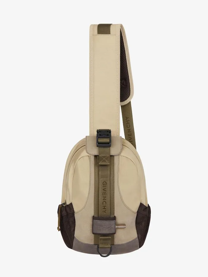 Givenchy GTrail Bag In Nylon Sand Men Crossbody Bags