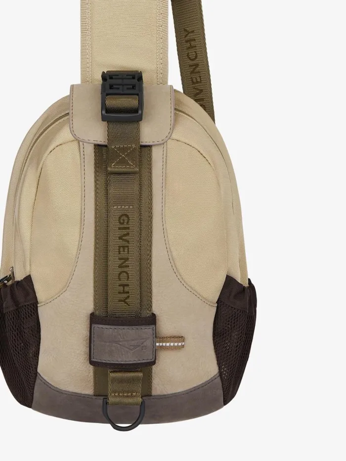 Givenchy GTrail Bag In Nylon Sand Men Crossbody Bags