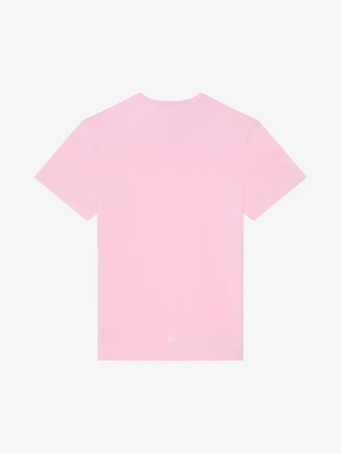 Givenchy GIVENCHY 1952 Slim Fit Tshirt In Cotton Baby Pink Men TShirts
