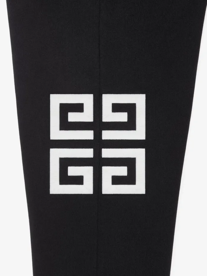Givenchy GIVENCHY 4G Slim Fit Jogger Pants In Fleece Black Men Pants and Shorts
