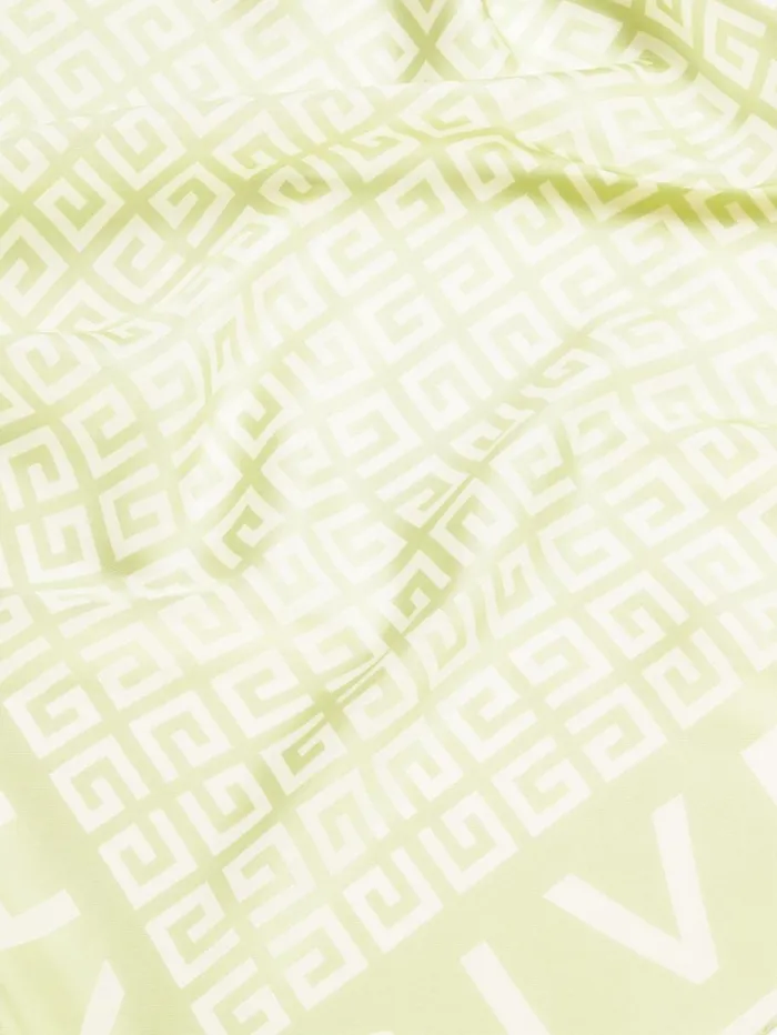 Givenchy GIVENCHY 4G Square In Silk Almond Green Women Scarves Givenchy GIVENCHY 4G Square In Silk Almond Green Women Scarves