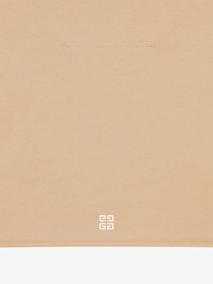 Givenchy GIVENCHY Archetype Cropped Tshirt In Cotton Beige Cappuccino Women TShirts