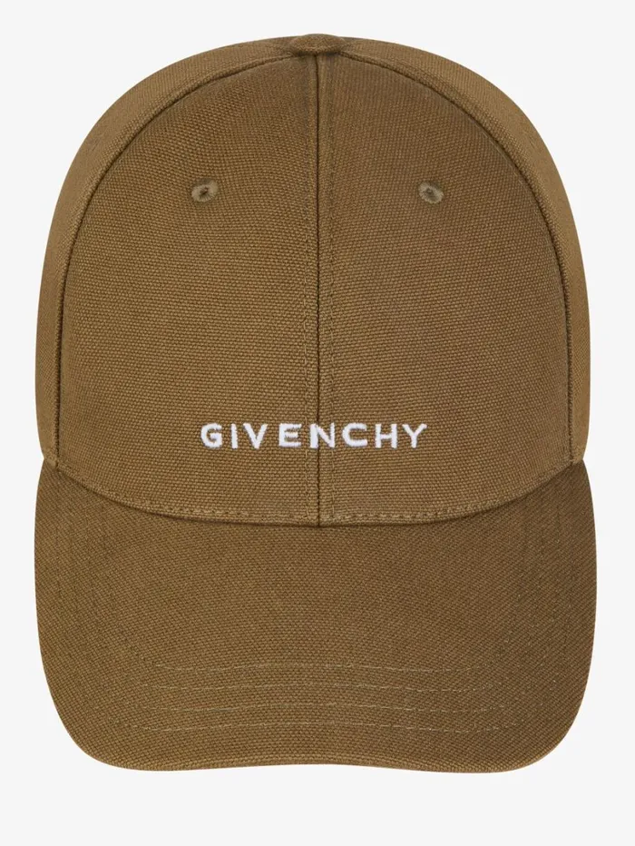 Givenchy GIVENCHY Cap In Canvas Dark Khaki Women Beanies and Caps Givenchy GIVENCHY Cap In Canvas Dark Khaki Women Beanies and Caps