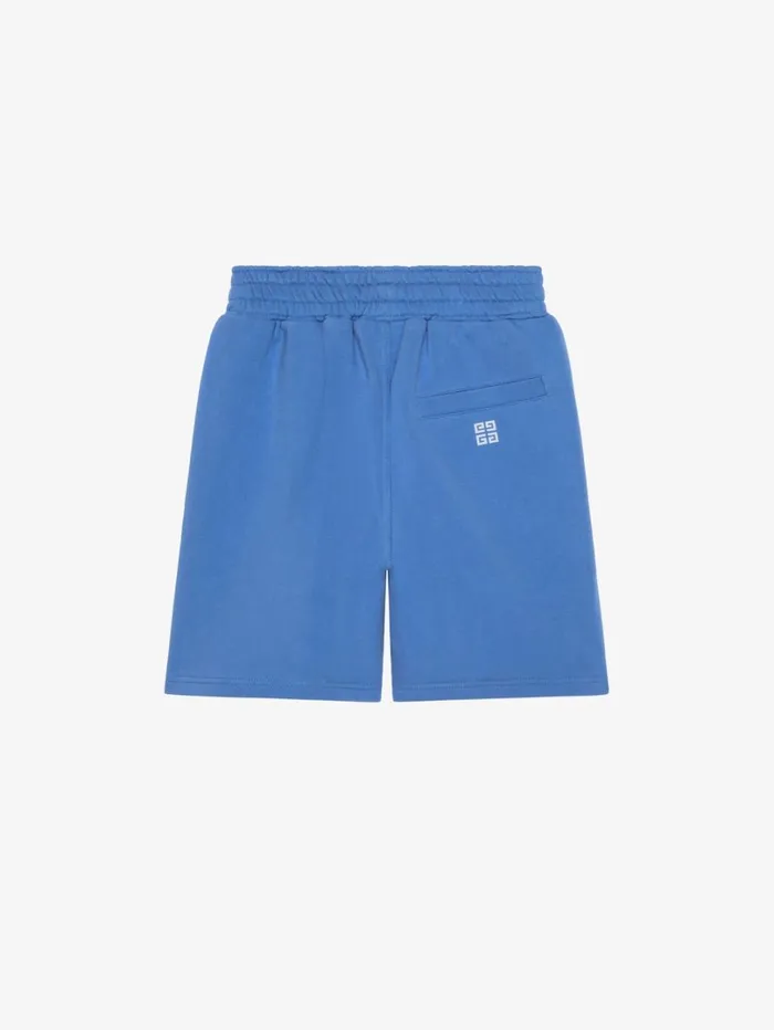 Givenchy GIVENCHY College Bermuda Shorts In Fleece Blue Men Baby 1 Month To 3 Years