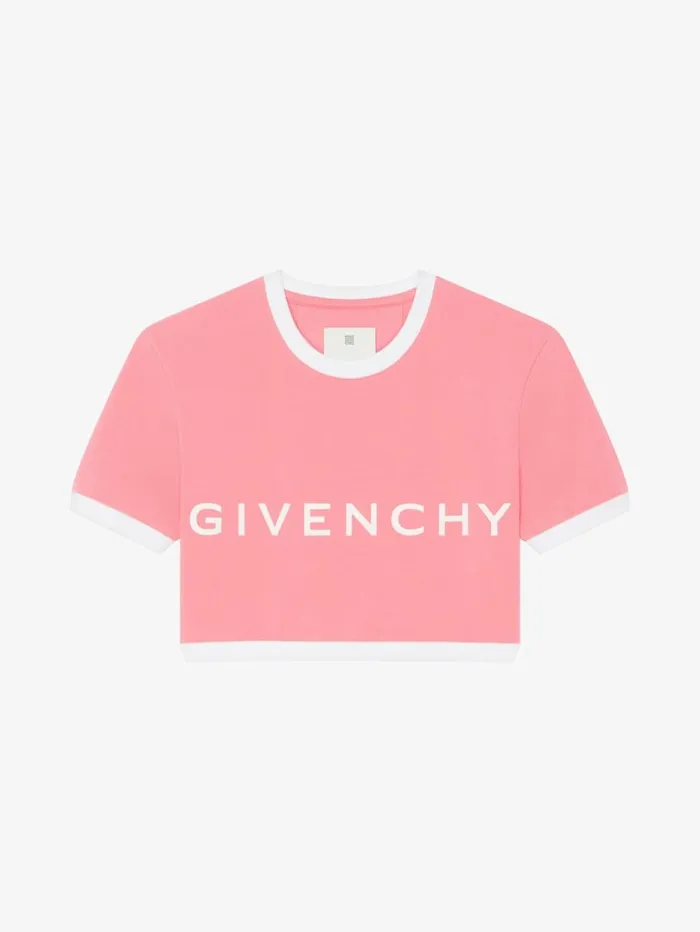 Givenchy GIVENCHY Cropped Tshirt In Cotton Flamingo Women TShirts