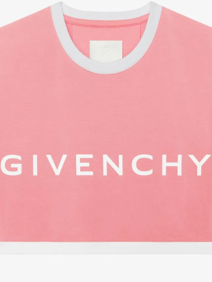 Givenchy GIVENCHY Cropped Tshirt In Cotton Flamingo Women TShirts