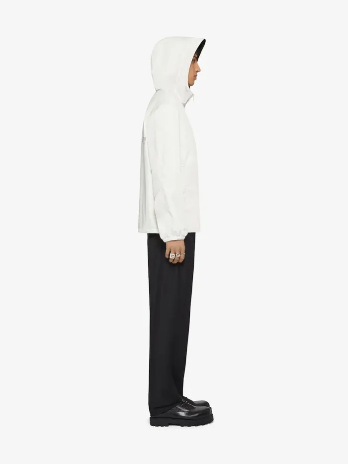 Givenchy GIVENCHY Reversible Football Parka In Fleece Blackwhite Men Outerwear and Blousons