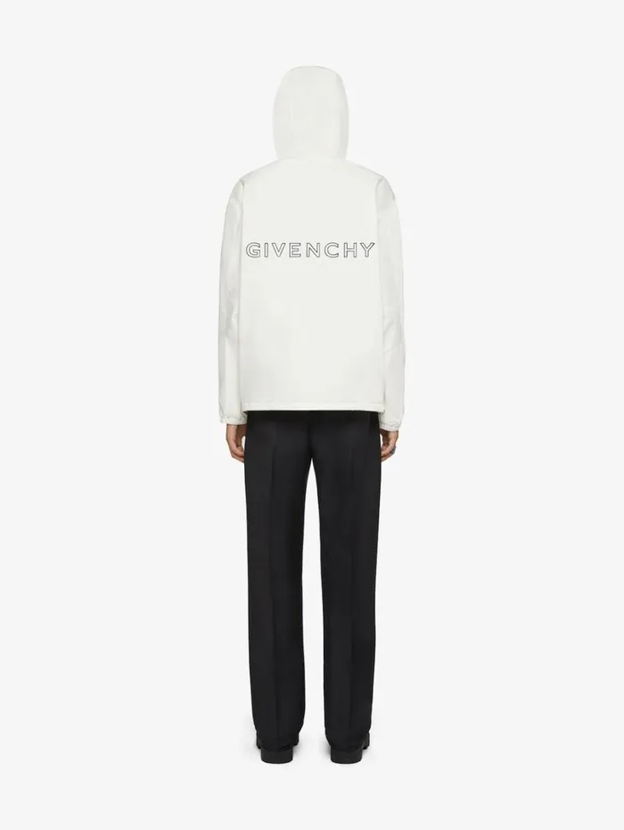 Givenchy GIVENCHY Reversible Football Parka In Fleece Blackwhite Men Outerwear and Blousons