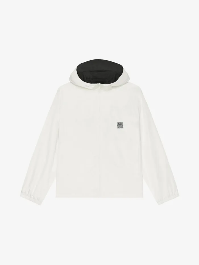 Givenchy GIVENCHY Reversible Football Parka In Fleece Blackwhite Men Outerwear and Blousons
