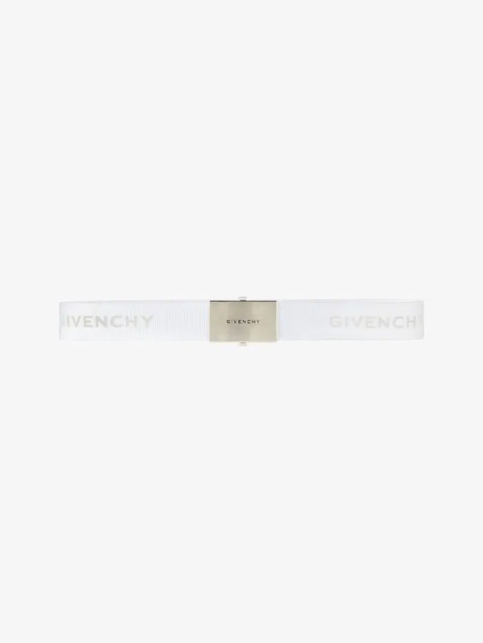 Givenchy GIVENCHY Skate Belt In Webbing White Men Belts