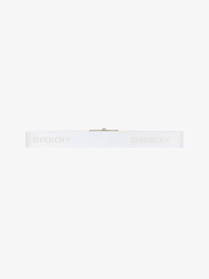 Givenchy GIVENCHY Skate Belt In Webbing White Men Belts Givenchy GIVENCHY Skate Belt In Webbing White Men Belts
