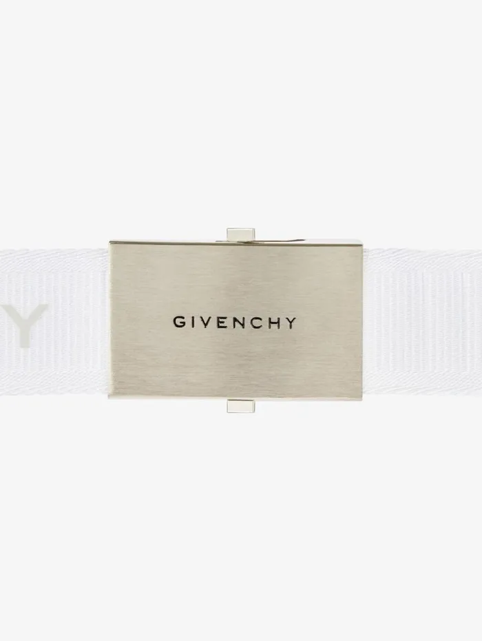 Givenchy GIVENCHY Skate Belt In Webbing White Men Belts Givenchy GIVENCHY Skate Belt In Webbing White Men Belts