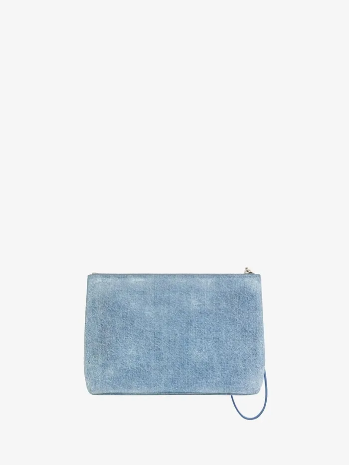 Givenchy GIVENCHY Travel Pouch In Denim Medium Blue Women Wallets and Card Holders Givenchy GIVENCHY Travel Pouch In Denim Medium Blue Women Wallets and Card Holders