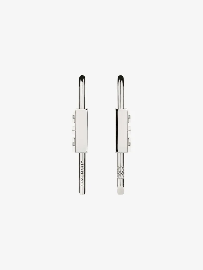 Givenchy Lock Earrings In Metal Silvery Women Jewelry
