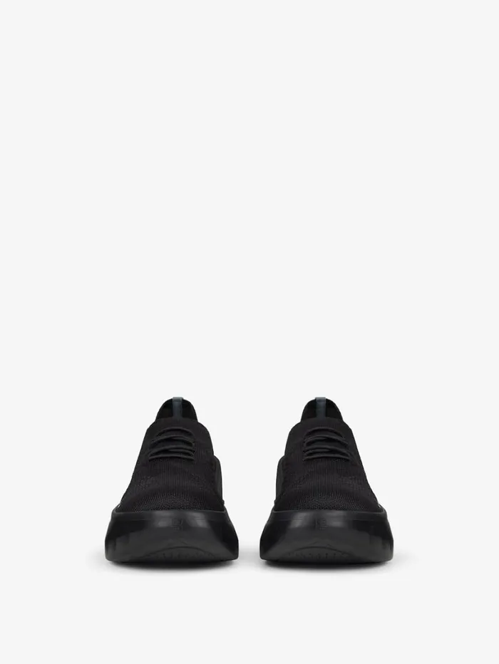 Givenchy Marshmallow Wedge Sneakers In Rubber And Knit Black Women Shark Lock Givenchy Marshmallow Wedge Sneakers In Rubber And Knit Black Women Shark Lock
