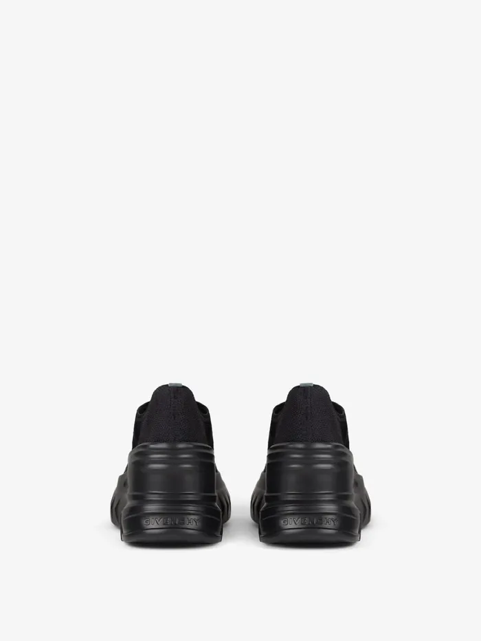 Givenchy Marshmallow Wedge Sneakers In Rubber And Knit Black Women Shark Lock Givenchy Marshmallow Wedge Sneakers In Rubber And Knit Black Women Shark Lock