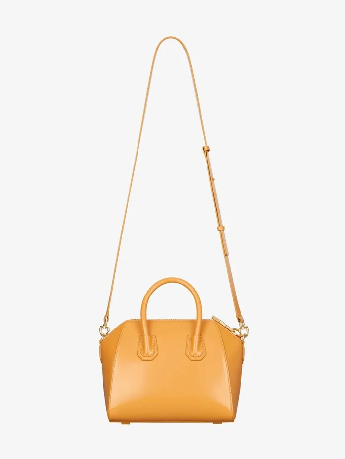 Givenchy Mini Antigona Bag In Box Leather Blush Orange Women Crossbody Bags Givenchy Mini Antigona Bag In Box Leather Blush Orange Women Crossbody Bags