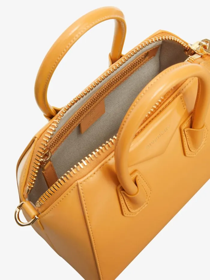 Givenchy Mini Antigona Bag In Box Leather Blush Orange Women Crossbody Bags Givenchy Mini Antigona Bag In Box Leather Blush Orange Women Crossbody Bags