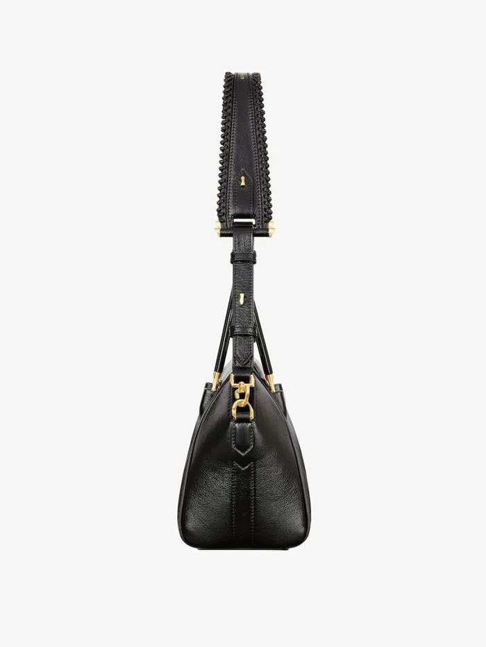 Givenchy Mini Antigona Bag In Leather With Metal Handles Black Women Crossbody Bags