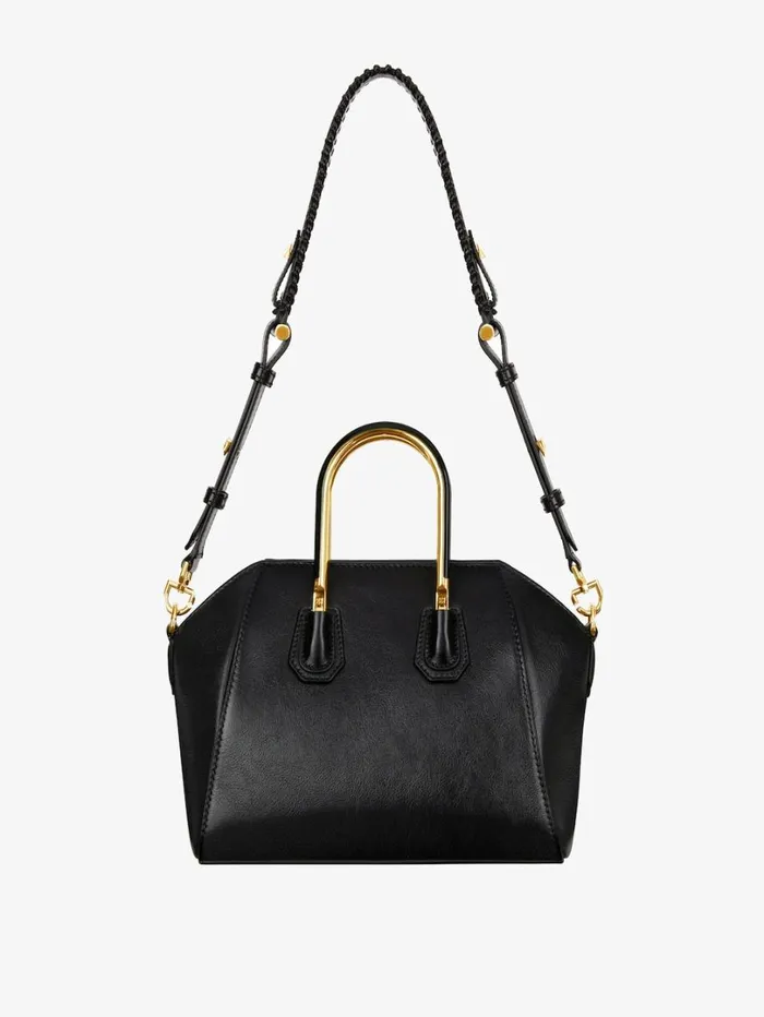Givenchy Mini Antigona Bag In Leather With Metal Handles Black Women Crossbody Bags