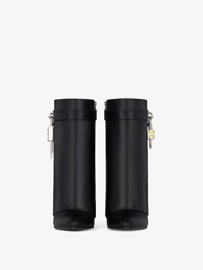 Givenchy Shark Lock Ankle Boots In Leather Black Women Shark Lock Givenchy Shark Lock Ankle Boots In Leather Black Women Shark Lock