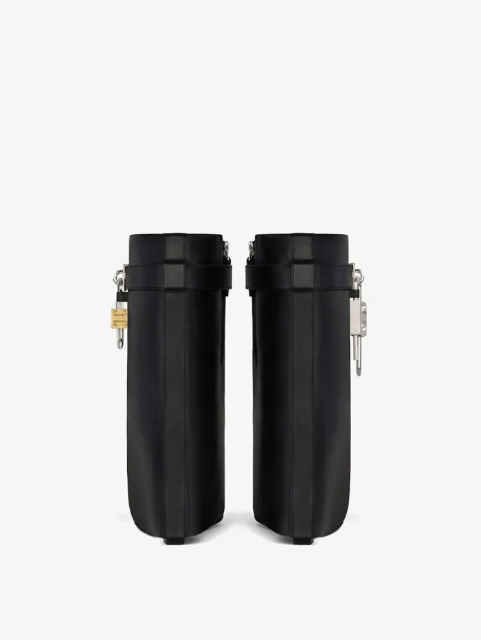 Givenchy Shark Lock Ankle Boots In Leather Black Women Shark Lock Givenchy Shark Lock Ankle Boots In Leather Black Women Shark Lock
