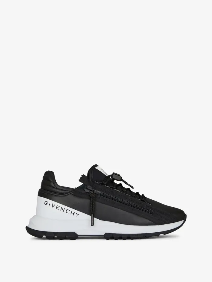 Givenchy Spectre Runner Sneakers In Synthetic Leather Blackwhite Men Spectre