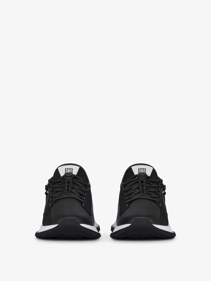 Givenchy Spectre Runner Sneakers In Synthetic Leather Blackwhite Men Spectre Givenchy Spectre Runner Sneakers In Synthetic Leather Blackwhite Men Spectre