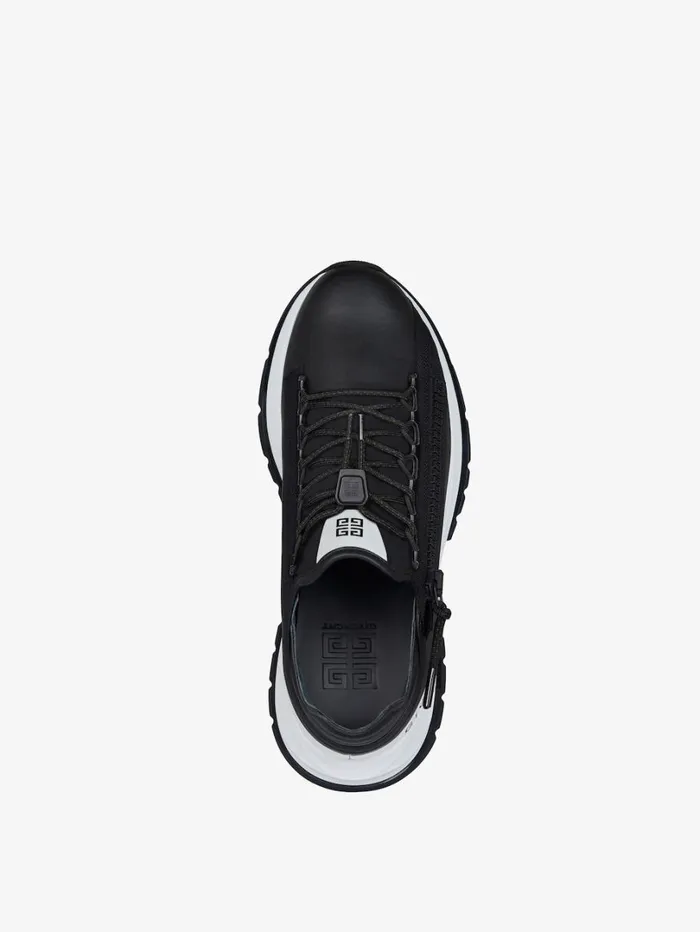 Givenchy Spectre Runner Sneakers In Synthetic Leather Blackwhite Men Spectre Givenchy Spectre Runner Sneakers In Synthetic Leather Blackwhite Men Spectre