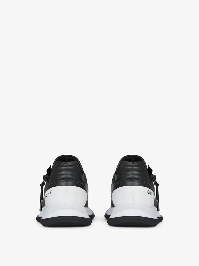 Givenchy Spectre Runner Sneakers In Synthetic Leather Blackwhite Men Spectre Givenchy Spectre Runner Sneakers In Synthetic Leather Blackwhite Men Spectre